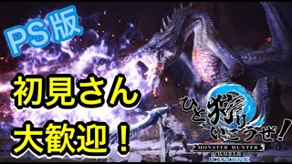 【モンハンアイスボーン MHWIB PS版参加型】アイスボーン参加型マルチ クエストクリアしてモンスターのぬいぐるみを散らせ。初心者さん、初見さん、リスナーさんお気軽にご参加ください。