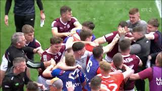 Fight breaks out  G.A.A Football QF Armagh V Galway. Croke Park 26.6.22