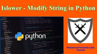 Islower Modify String in Python