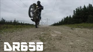 DR650 ON \u0026 OFFROAD RIDE WATCH THE MIGHTY DR BE PUT TO THE TEST IN NEWFOUNDLAND CANADA