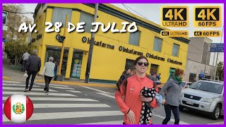 Av. 28 de Julio Miraflores / 4K Walk Tour 🇵🇪