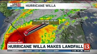 Hurricane Willa makes landfall