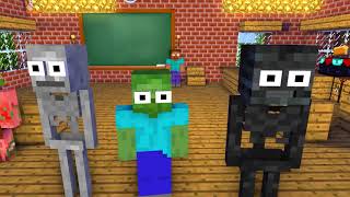 Monster School: sad HEROBRINE Challenge - Minecraft Animation