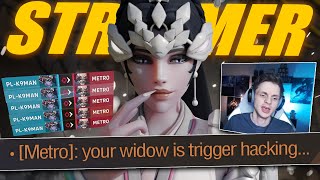 I faced a streamer who thought I was CHEATING on Widowmaker - Overwatch
