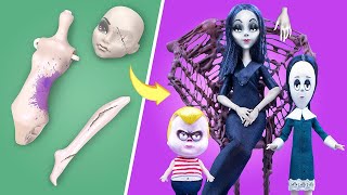 Never Too Old for Dolls! 10 Addams Family Barbie and LOL DIYs
