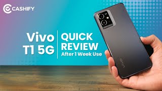 Vivo T1 5G Quick Review in Hindi - After 1 Week Use | Quick Comparison with iQOO Z5