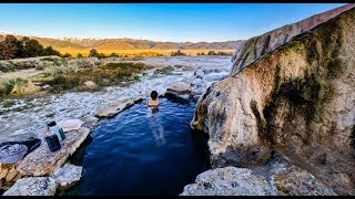 Visiting Travertine Hot Spring Along Highway 395 In Our Van