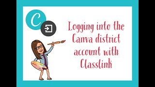 Logging into Canva with Classlink