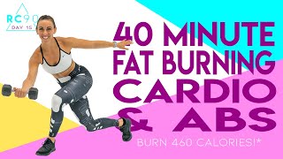 40 Minute Fat Burning Cardio with Abs Workout 🔥Burn 460 Calories!* 🔥Sydney Cummings