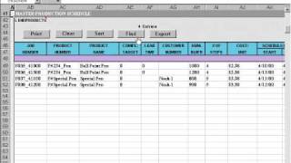 RMX Master Scheduling