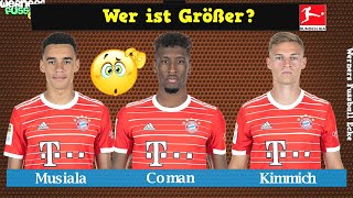 Errate welcher Bundesliga Fußballer größer ist! 👀 - Fußball Quiz 2023