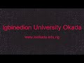 igbinedion university virtual tour