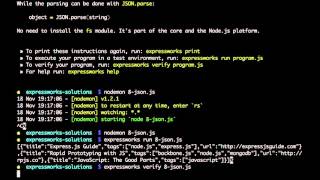 ExpressWorks: 8. JSON API [Solution]
