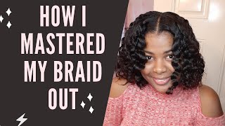 Braid Out Tutorial On Relaxed Hair