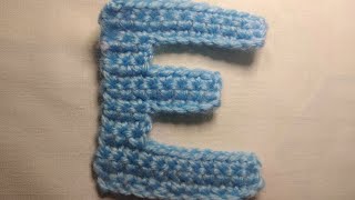 How to crochet letters  E - የ  E ፊደል አሰራር