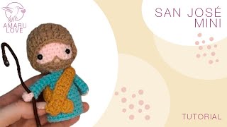 Pesebre amigurumi paso a paso: San José mini (tutorial) - Nacimiento navideño a crochet #pesebremini