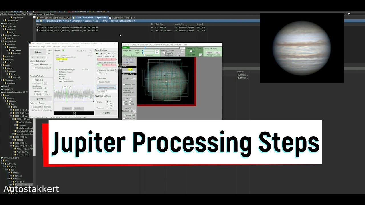 Jupiter Capturing And Processing From Start To Finish Youtube