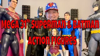 Mega 31 inches Superman \u0026 Batman Action Figures