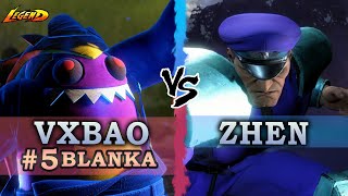 SF6 S2 ▰ Ranked #5 Blanka ( Vxbao ) Vs. M.Bison ( Zhen )『 Street Fighter 6 』