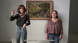 Visite-atelier de l'exposition EXILS - Regards d'artistes en Langue des Signes Française (LSF)