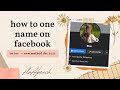 how to one name on facebook 2021 using phone | IOS VER. 100% working