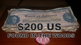 $200 US Cash found in the woods from 1960's