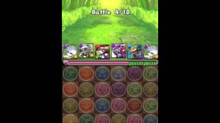 【パズドラ】 橙の華龍(回復なし) 地獄級 ノーコン動画 【キルアパ】