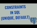 Tutorial 29 –Constraints in SQL | PostgreSQL | UNIQUE | DEFAULT