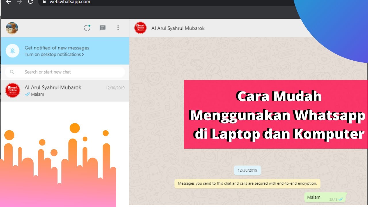 Tutorial Cara Menggunakan Whatsapp Di Laptop Dan Komputer | Belajar ...