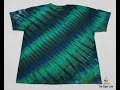 How To Dye A Diagonal DNA Or Offset  Pattern Tie Dye Shirt