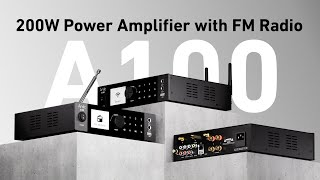 New A100 Wireless Power Amplifier with FM Radio