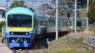 485系ニューなのはな快速リゾートあわトレイン号 浜金谷駅到着