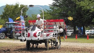 2019 「第96回 山形農業まつり 農機ショー」 田植機実演 ② ３日目 田植機 ヤンマー 4K版