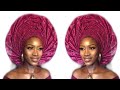 HOW TO TIE TRENDING FAN GELE STYLE USING SEGO