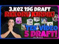 3.KEZ 196 DRAFT REKORU KIRDIK!🔥 TEK VİDEO 5 DRAFT! 197 FUT DRAFT DÜNYA REKORUNU KIRMAYA ÇALIŞIYORUZ!