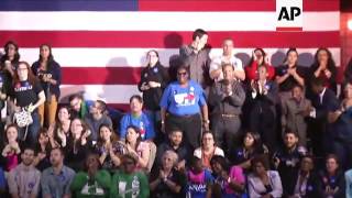 Cheers as Clinton Wins Georgia and Virginia