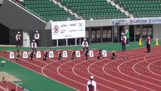 長崎国体成年男子100m予選3組小池祐貴10.50(-0.2) Yuki KOIKE 1st