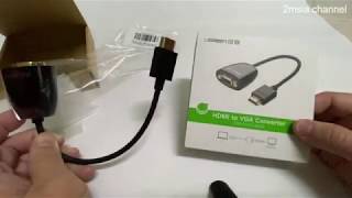 UGREEN HDMI To VGA Converter Buy From Lazada official Unboxing