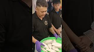 Seafood auction, local style, Amazing selling, 竹圍漁港 竹圍83