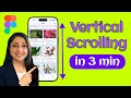 ↕️ Figma Vertical scrolling Tutorial | How to Make a Page Scrollable in Prototypes