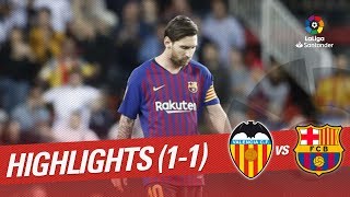 Resumen de Valencia CF vs FC Barcelona (1-1)