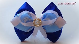 Бантик из ленты своими руками Мастер Класс/Satin Ribbon Bow/Laço de fitas/Ola ameS DIY