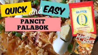 Quick and Easy Pancit Palabok Using Super Q Bihon and Mama Sita's Palabok Mix