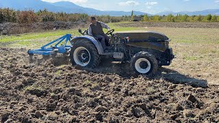 EN GÜÇLÜ BAHÇE TRAKTÖRÜ TARLADA NEW HOLLAND TD4.100F