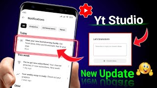 Meet your new brainstorming buddy yt studio || Explore and brainstorm video ideas yt studio update