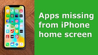 App icon missing on iPhone | How to bring back missing app icon in iPhone | Restore iPhone apps
