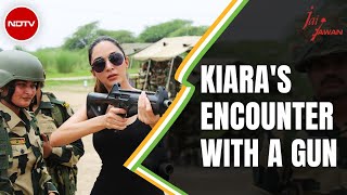 From Reel To Real: Watch Kiara Advani's 'Gun Training' With BSF Jawans | Jai Jawan