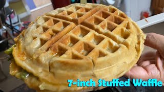 Giant Stuffed Beef \u0026 Cheese Waffle with PowerXL Wafflizer 🟡 Cooking Gizmos