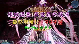 【PSO2】領域調査:異世界の残滓999層　カタナ 6分38秒