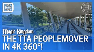 The TTA Peoplemover in 4K 360°! - Magic Kingdom